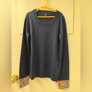 J. Crew Navy Lightweight Crewneck Sweater